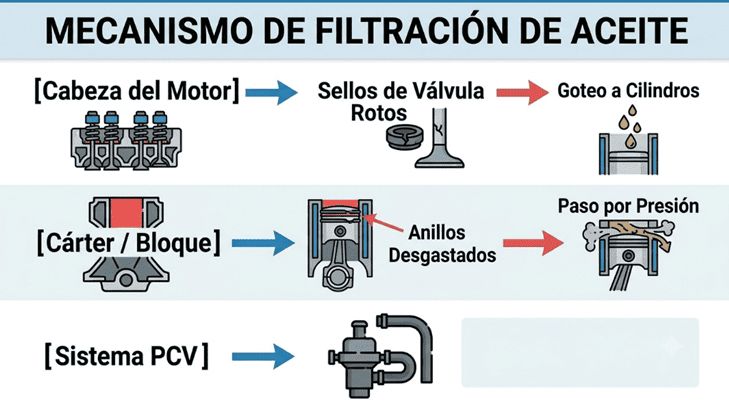 Mecanismo de filtración de aceite